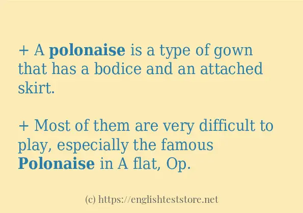 polonaise use in sentences