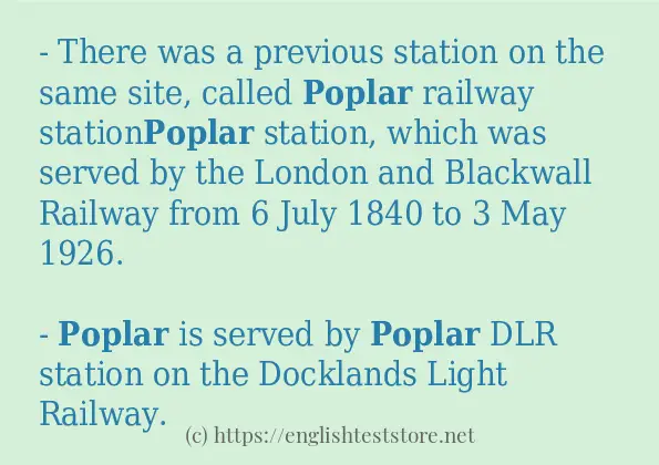 poplar - example sentences