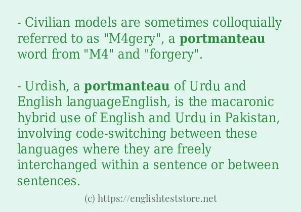 portmanteau some ways to use