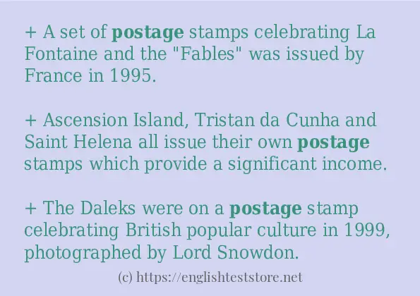 postage