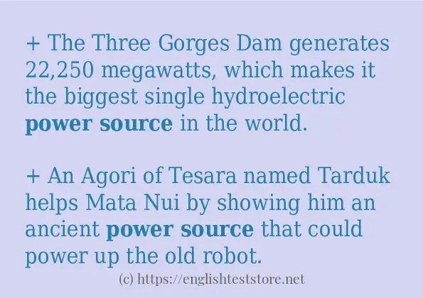 power source use in-sentences