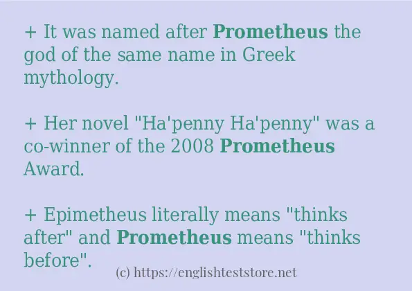 prometheus in sentences?