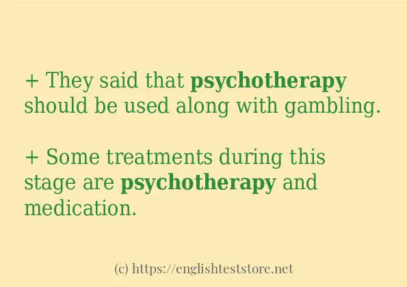 psychotherapy in-sentences