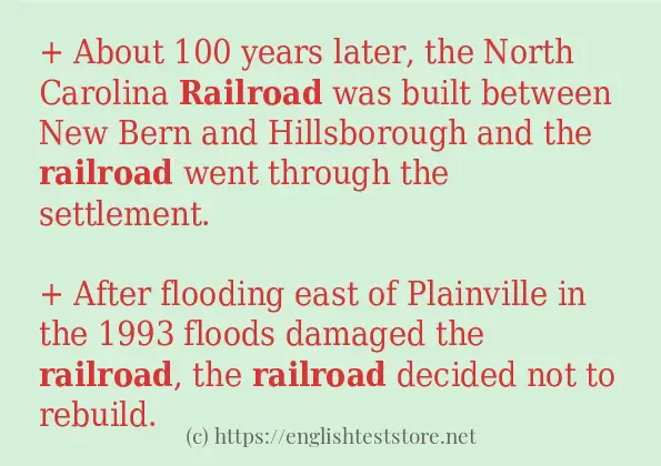 railroad some ways to use