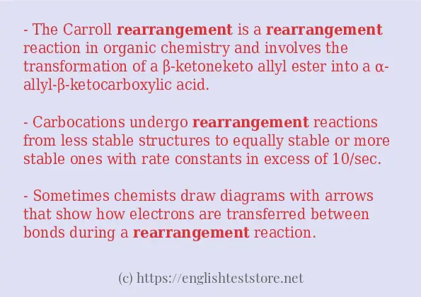 rearrangement how to use in sentences rearrangement how to use in sentences