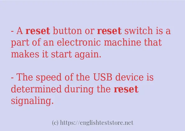 reset how to use in sentences