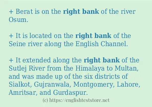 right bank some ways to use