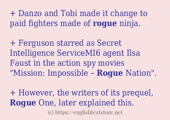 rogue some ways to use