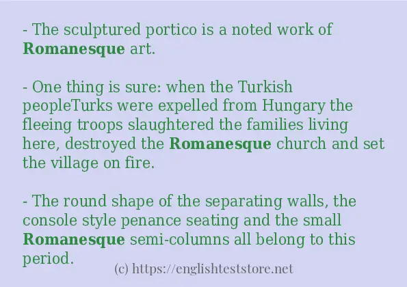 romanesque some ways to use