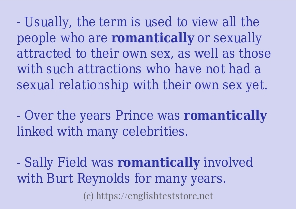 Romantically Sentence Examples Englishteststore Blog 2441