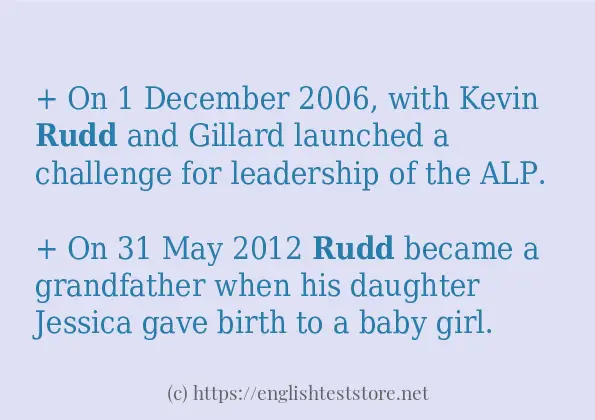 rudd use in-sentences