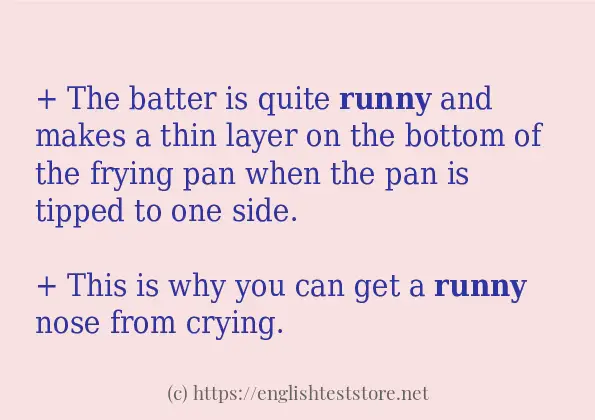 runny-in-sentences-englishteststore-blog