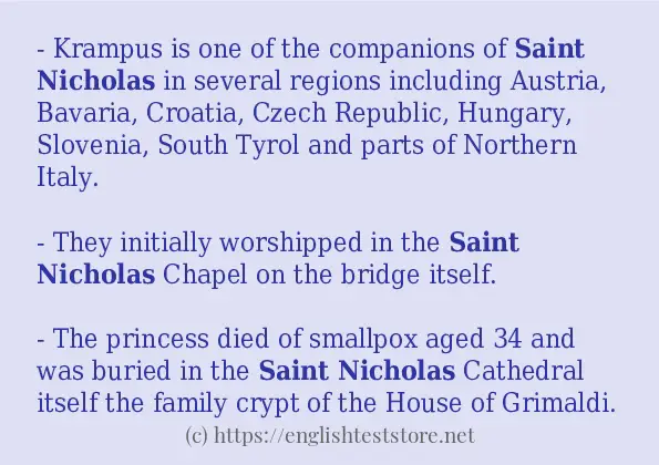 saint nicholas use in-sentences