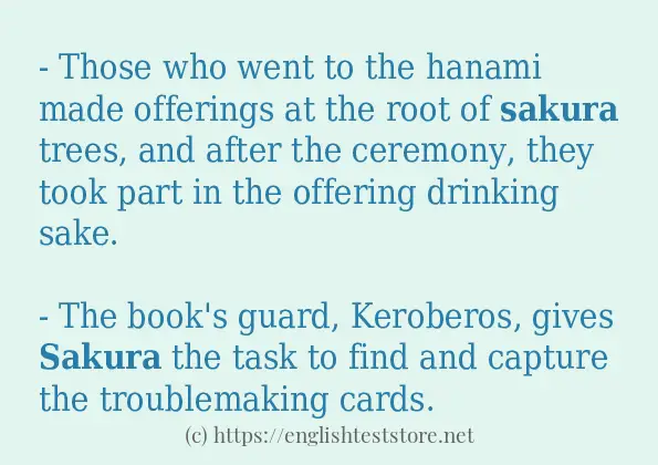 sakura some ways to use