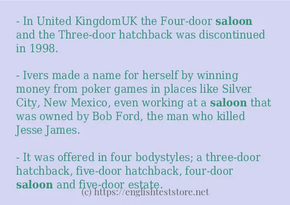 saloon in-sentences