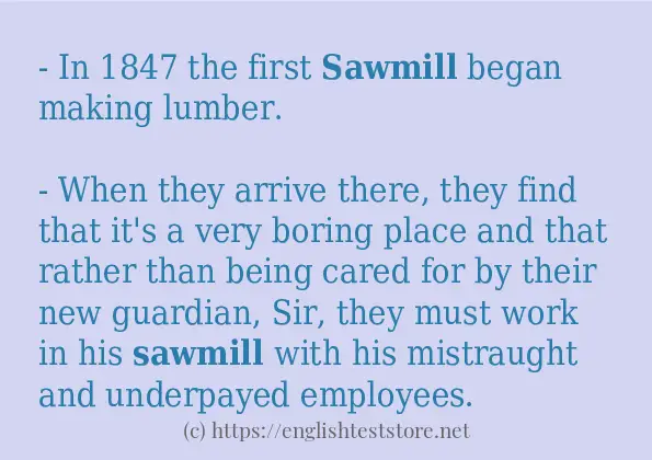 sawmill how to use?