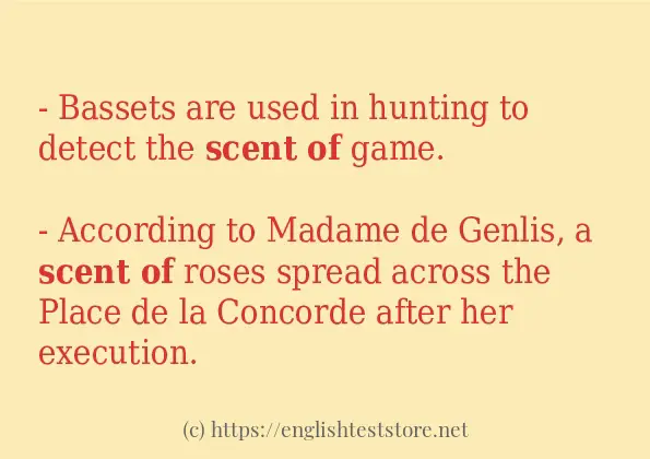 scent of some example sentences