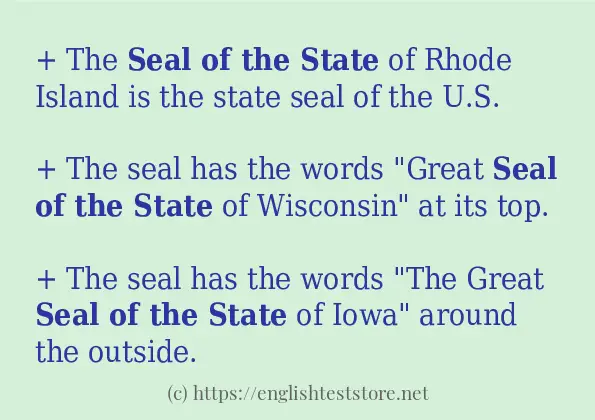 seal of the state - example sentences