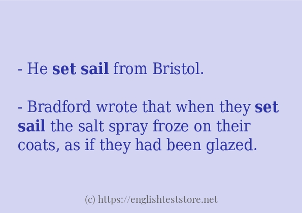 set sail in-sentences