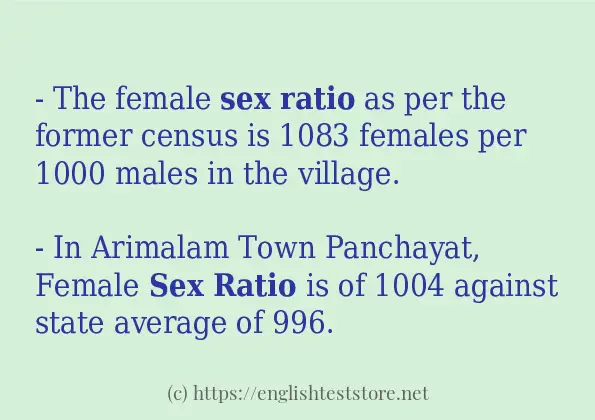 Sex Ratio Some Ways To Use Englishteststore Blog 0595