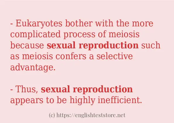Sexual Reproduction Use In Sentences Englishteststore Blog