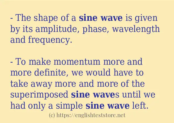 sine wave how to use in sentences