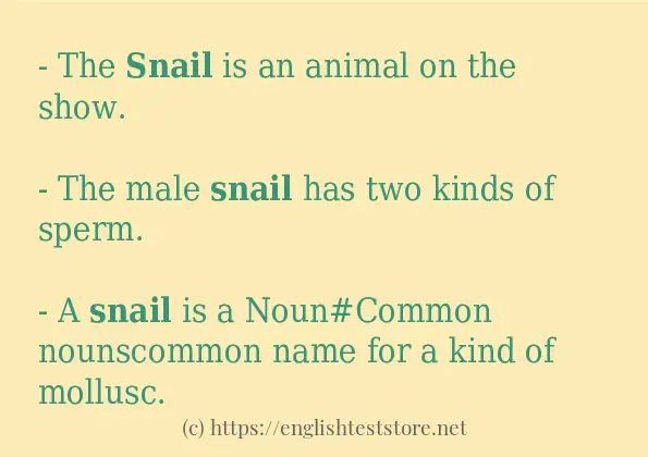 snail some ways to use