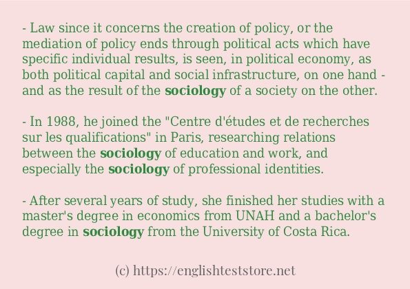sociology some ways to use
