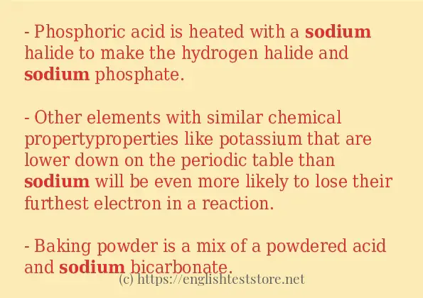 sodium in sentences?