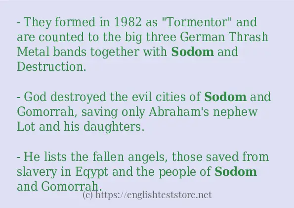 sodom how to use?