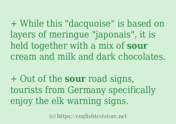 sour some ways to use