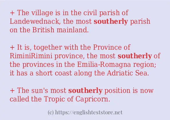 southerly some ways to use