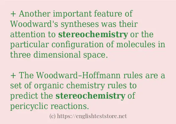 stereochemistry example in sentences stereochemistry example in sentences