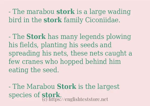 visit from the stork in a sentence