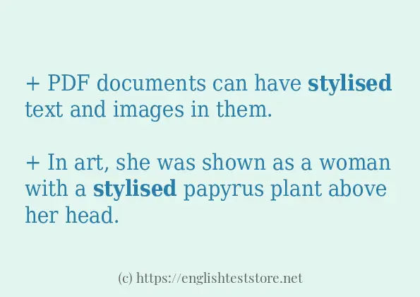 stylised in-sentences