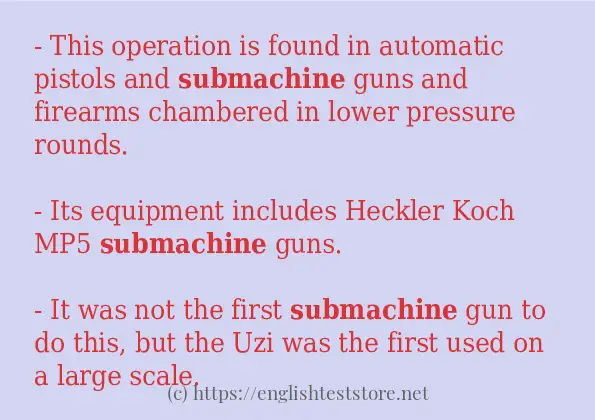 submachine how to use?