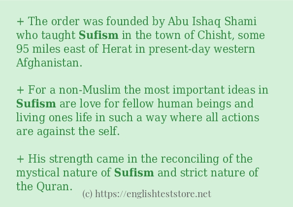 sufism some ways to use