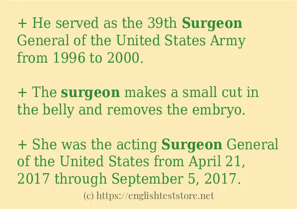 surgeon in-sentences