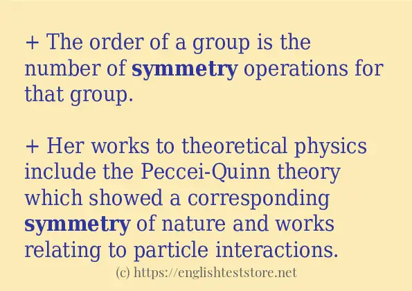 symmetry in-sentences