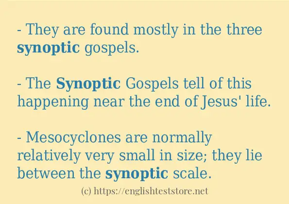 synoptic use in-sentences