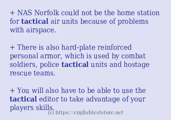 tactical some ways to use