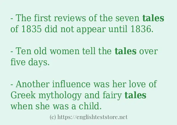 tales use in-sentences