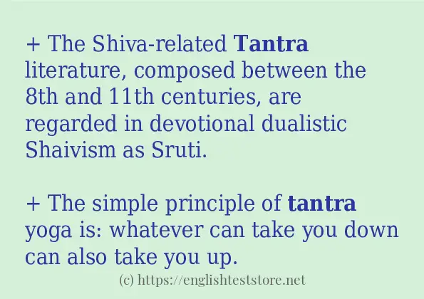 tantra some ways to use