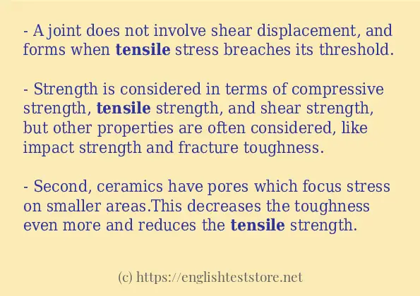 tensile some ways to use