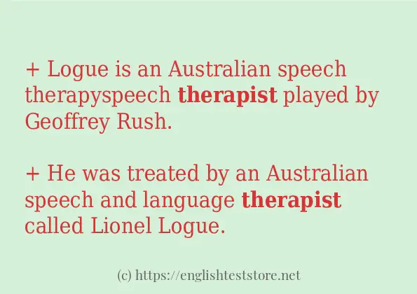 therapist use in-sentences therapist use in-sentences