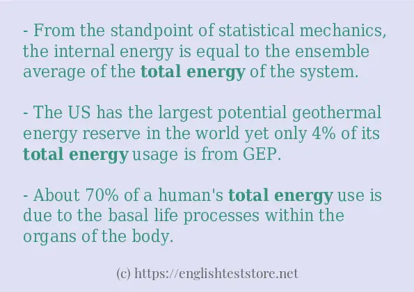 total energy in-sentences