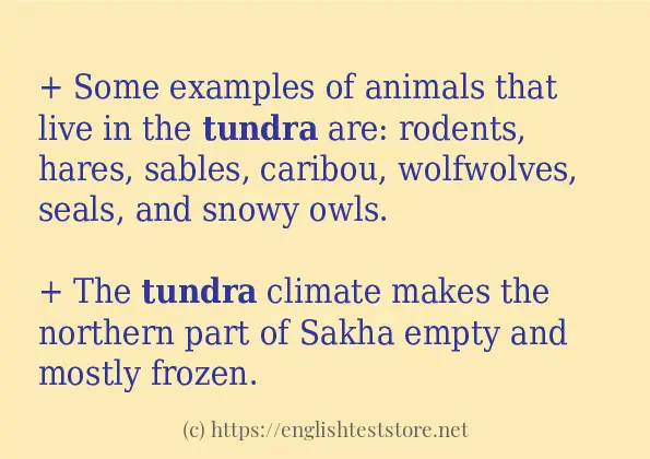 tundra use in sentences