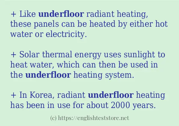 underfloor some example sentences underfloor some example sentences