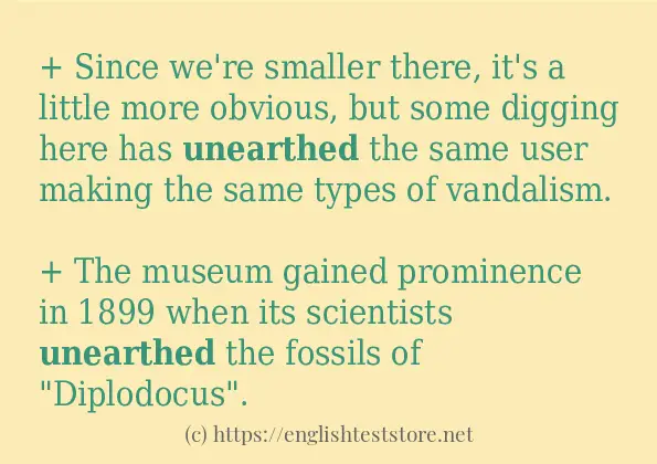 unearthed-example-in-sentences-englishteststore-blog