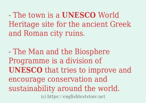 unesco - sentence examples